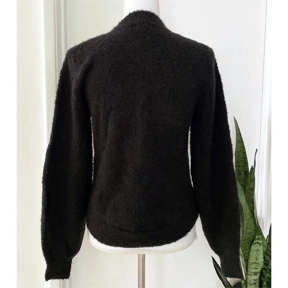 Joie Stavan Metallic Twist Knot Crewneck Sweater​​​​​​​